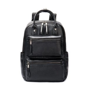 Leisure Cowhide Backpack Men School College Travel Backpack Laptop Backpack for Men