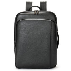 Genuine Leather Large Capacity Travel Backpack Convertible Multi-Functional Business 15.6 Inch Laptop Backpack Men