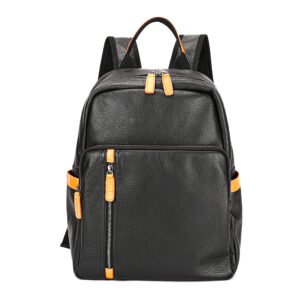 Men Travel School Leather Backpack Large Capacity 15 Inch Laptop Bag Backpacks Genuine Leather Backpack Men